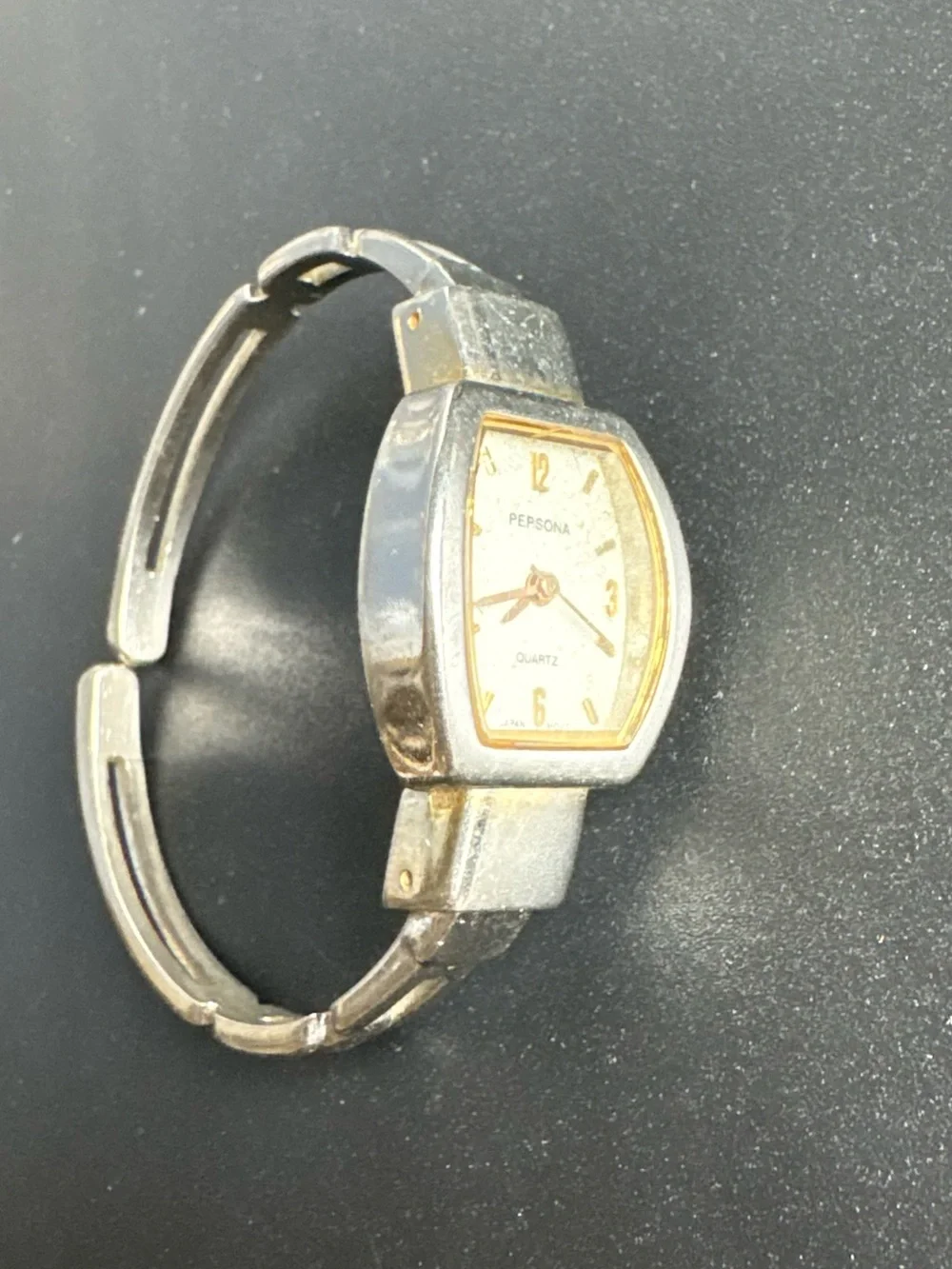 Persona Two-Tone Silver‎ and Gold Women's Quartz Bracelet Watch